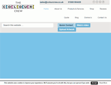 Tablet Screenshot of colourcrew.co.uk